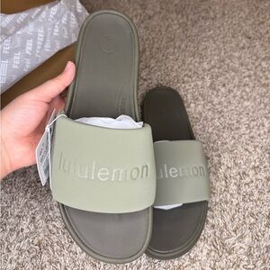 lululemon Olive Green Slip-On Loafers